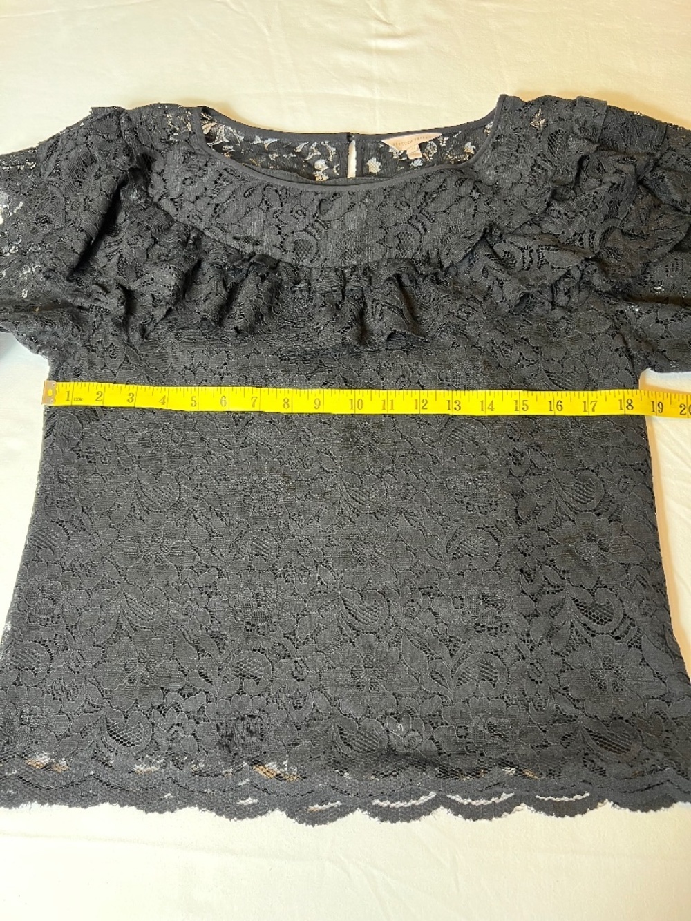 Rebecca Taylor Ruffled Lace Top - Picture 7 of 12